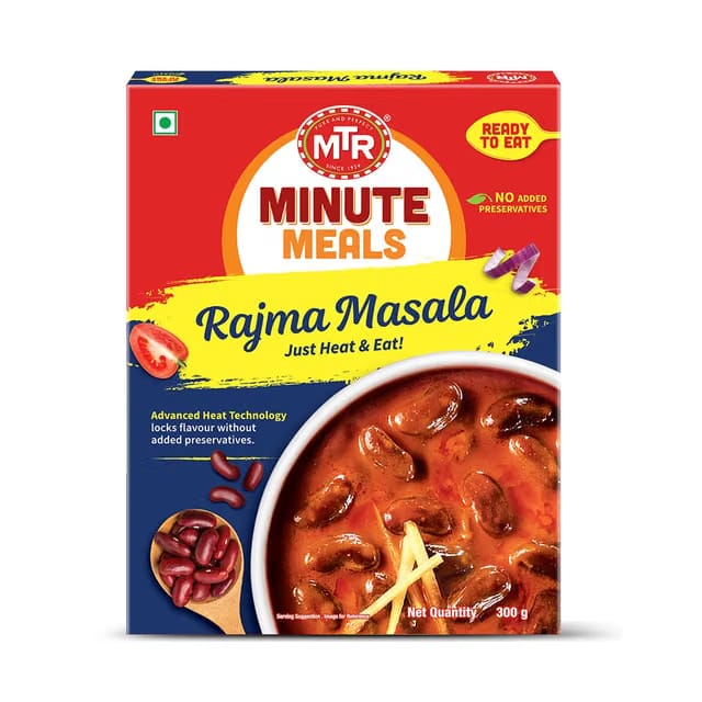 MTR Ready to Eat, Rajma Masala, 300g Pack