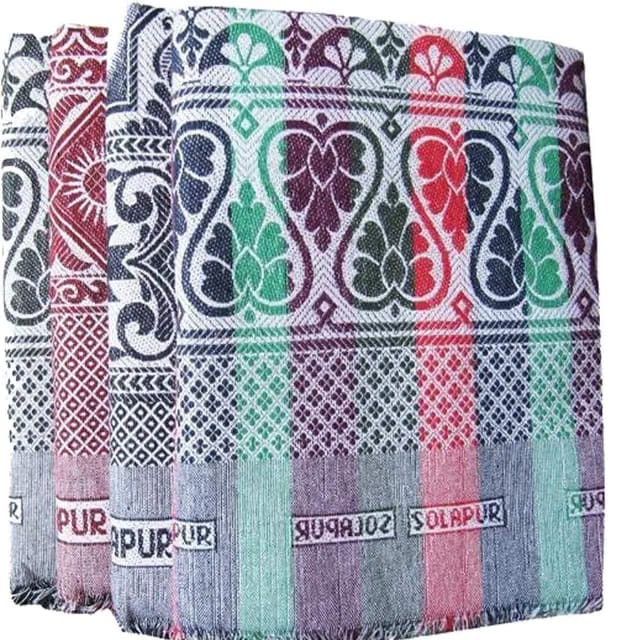 V.Idap Blanket Solapur Chaddar Super Soft Printed 5 x 7 feet (Multicolor)