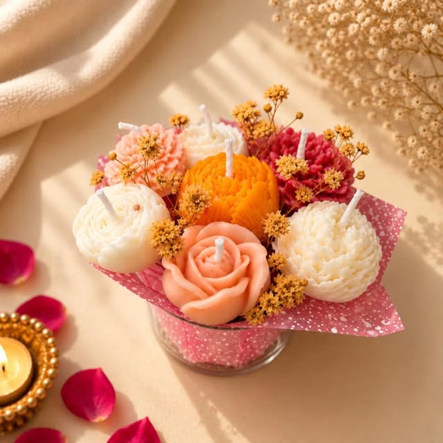 UMA Floral Candle Bouquet