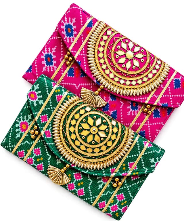 Multicolor Shagun Money Gift Purse Box for Cash Envelopes & Jewellery
