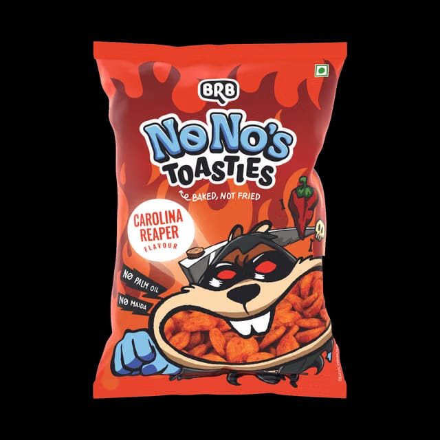 Brb NoNo's Baked Toasties Carolina Reaper Flavour