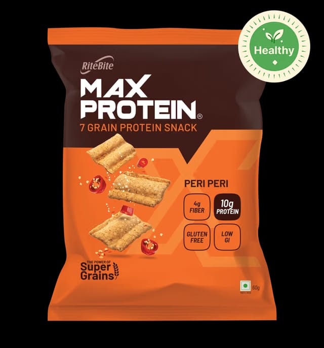 RiteBite Max Protein Peri Peri 10g Protein Multigrain Chips
