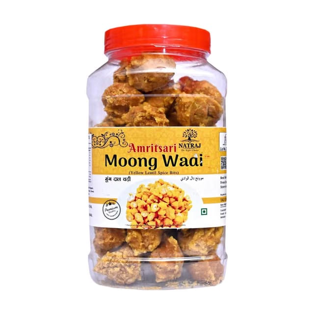 NATRAJ The Right Choice Amritsari PUNJABI Moong WADI 500g /Badi Mung Mangodi Mangori|Wadiyan |Sun Dried Fryums