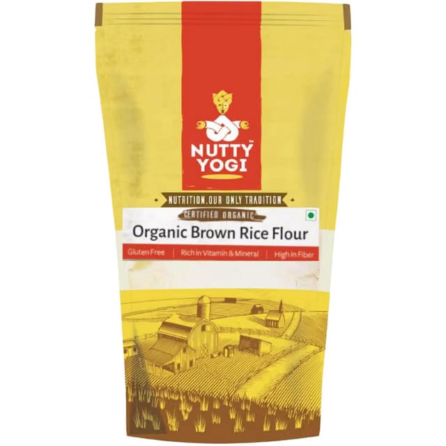Nutty Yogi Certified Gluten Free Organic Brown Rice Flour