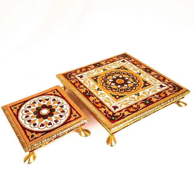 Minakari Pooja Chowki
