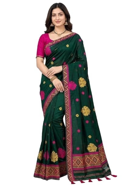 Assamese Poly Pat Mekhela Chador BIHU Festive