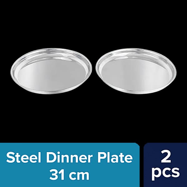 Dinner Plate/Thali - No. 14, Gujarati, Stainless Steel