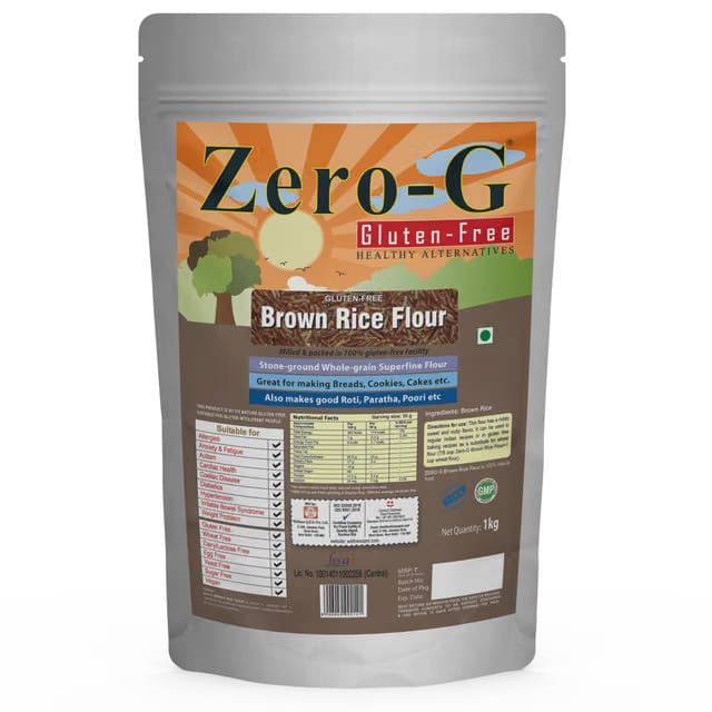 ZERO - G Gluten-Free Brown Rice Flour -Healthy,Fiber&Nutrient Rich|Brown Rice Flour|Perfect For Gluten-Free Recipes