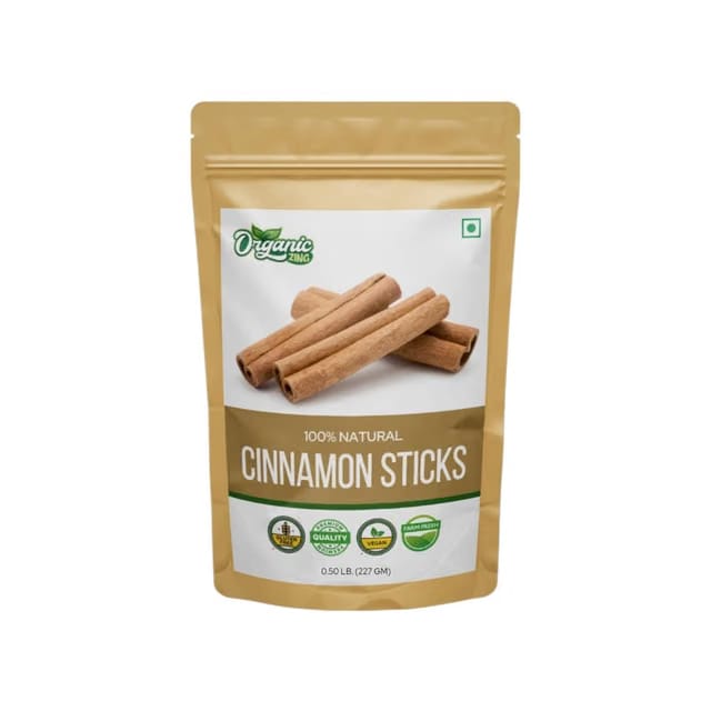 Organic Zing Natural Cinnamon Whole (Dalchini)