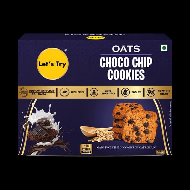 Let's Try Oats Choco Chip Cookies
