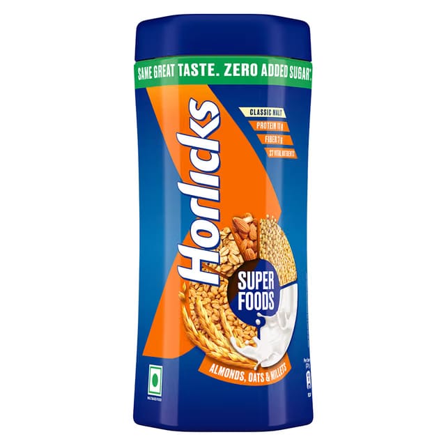Horlicks No Added Sugar Nutrition Drink Jar