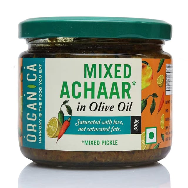 Organica Homemade Mixed Vegetable Pickle in Olive Oil