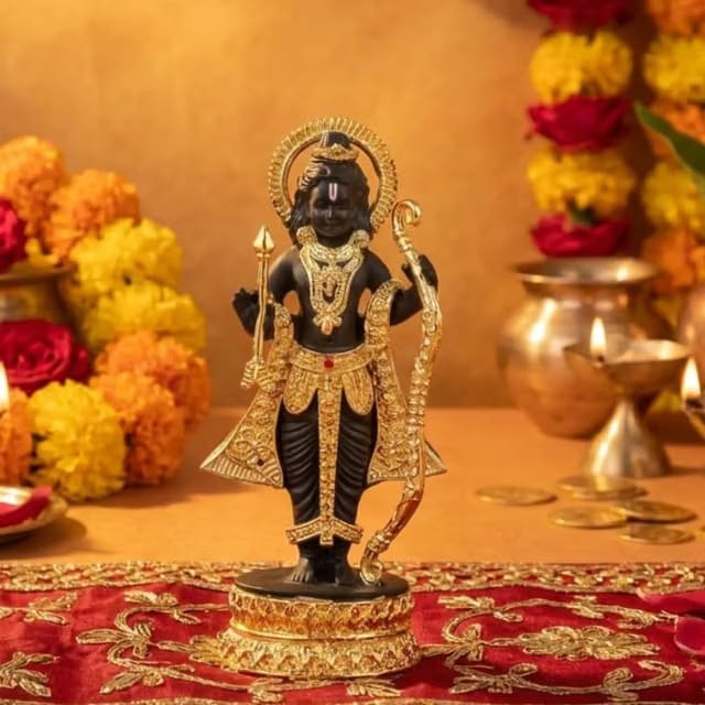 Gold Plated Ayodhya Ram Lalla Idol