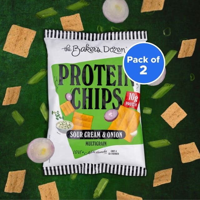 The Baker's Dozen Multigrain Protein Sour Cream & Onion Chips