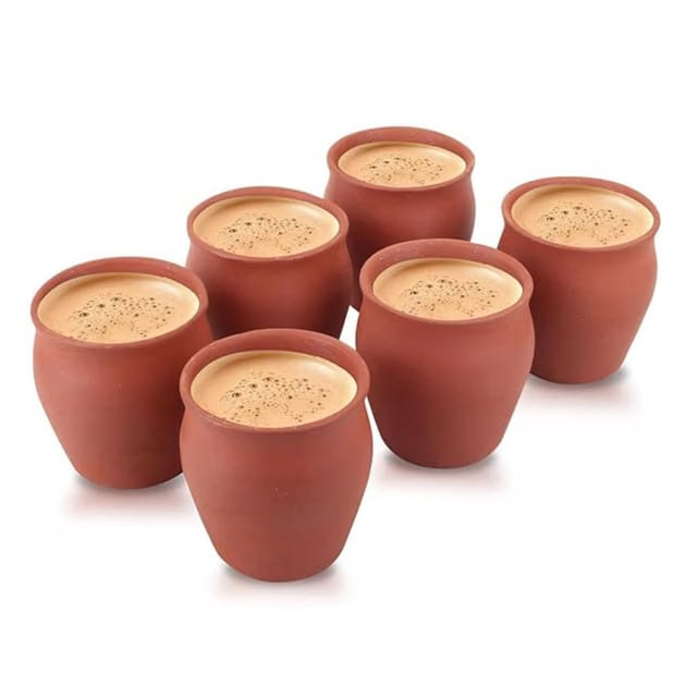 Set of 6 Eco-Friendly Kullad Tea Cups