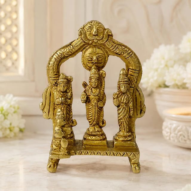 Reiki Crystal Products Brass Ram Darbar Idol