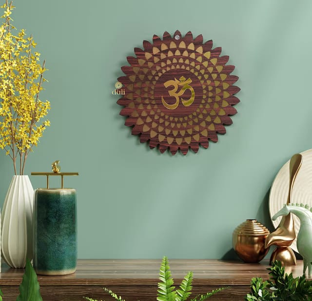 MDF OM Wall Hanging, Feng Shui Wall Art, PositiveVibes, Diwali Decor, Wall Decor, OM Wall Hanging