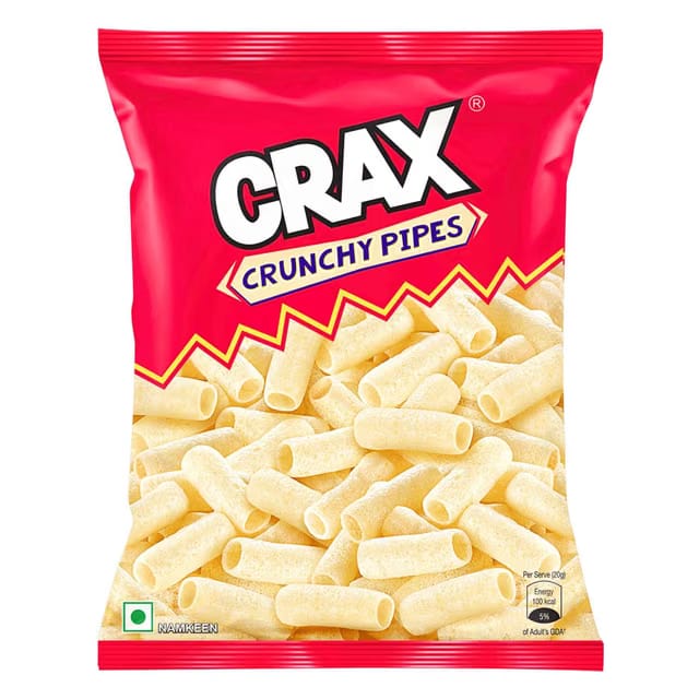 Crax Crunchy Pipes Salted Puff Snacks