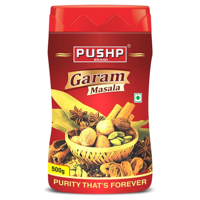 Pushp Brand Garam Masala Jar (500 Pack of 1)