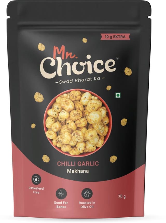 Mr Choice Chilli garlic Makhana Roasted in Olive Oil