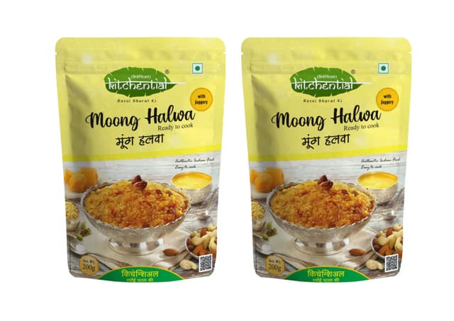 Kitchential Moong Halwa with Jaggery