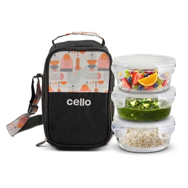 Elegance Glass Lunch Box Set