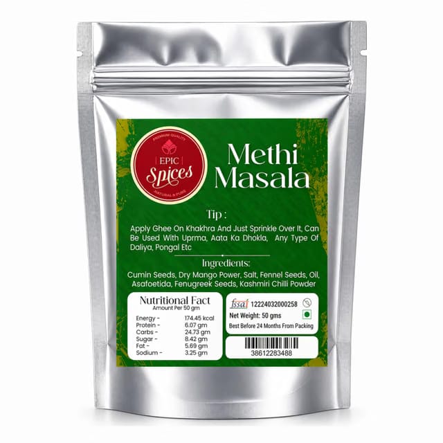 Epic Spices Methi Masala, Authentic Spice Blend