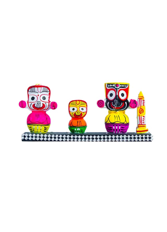 Zenith Zone Miniature Wooden Jagannath Murti Set
