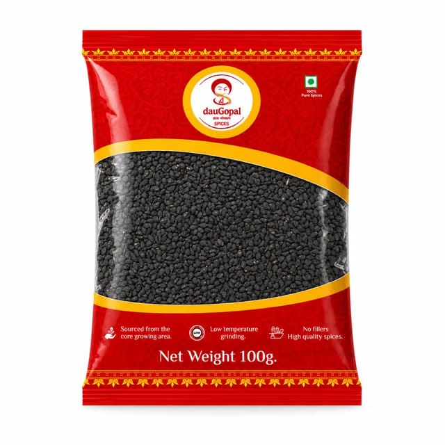 DauGopal Kalonji Seed (Nigella Seed) 200g x1, Source For Hair Growth