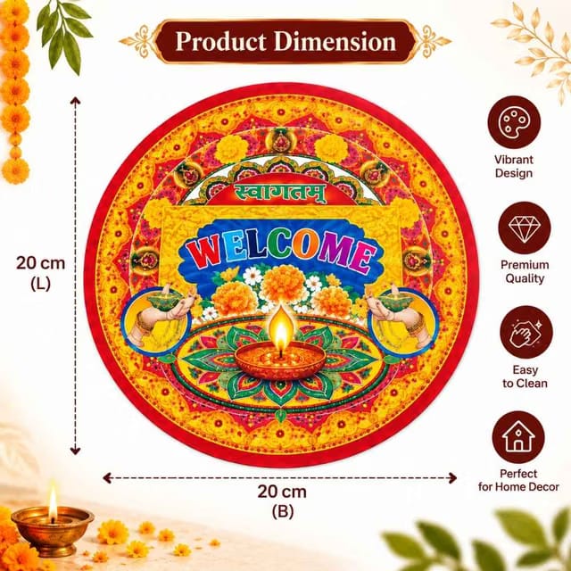 Welcoming Rangoli Sticker