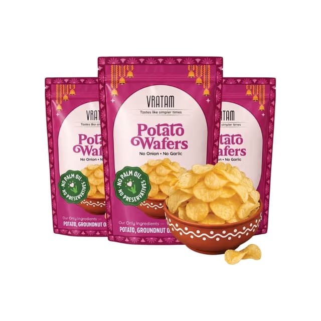Vratam Rock Salt Potato Chips / Wafers