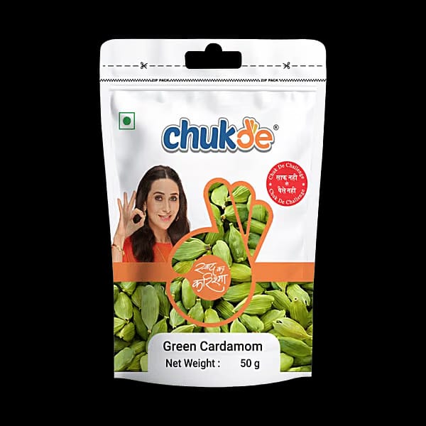 Chukde Green Cardamom Whole/Sabut Hari Choti Elaichi