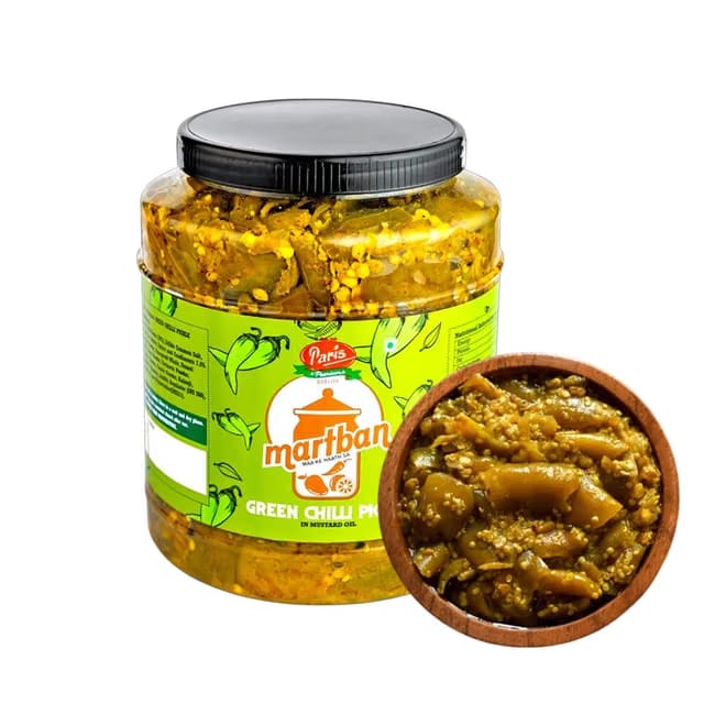 Paris martban Green Chilly Chilli Pickle