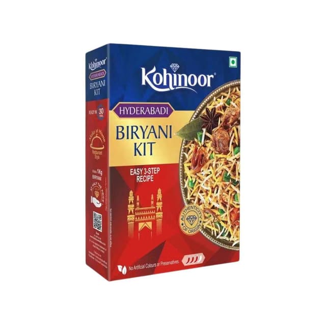 Kohinoor Ready To Cook Hyderabadi Biryani Kit