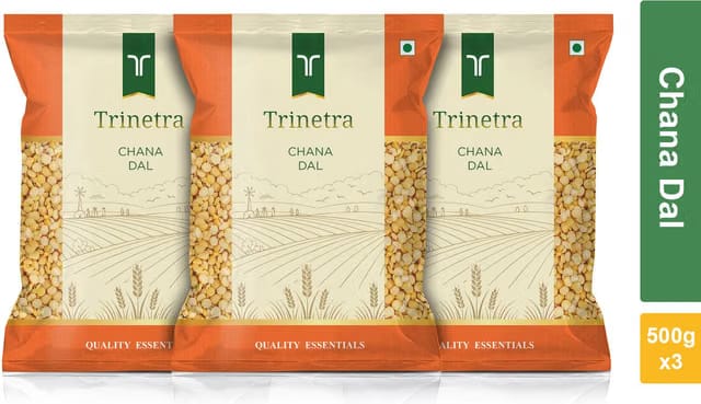Trinetra Unpolished Yellow Chana Dal (Split)