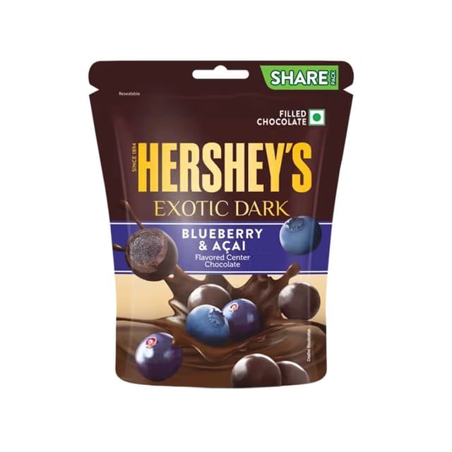 Hershey's Exotic Dark Dark Chocolate Pack (Blueberry & Acai)