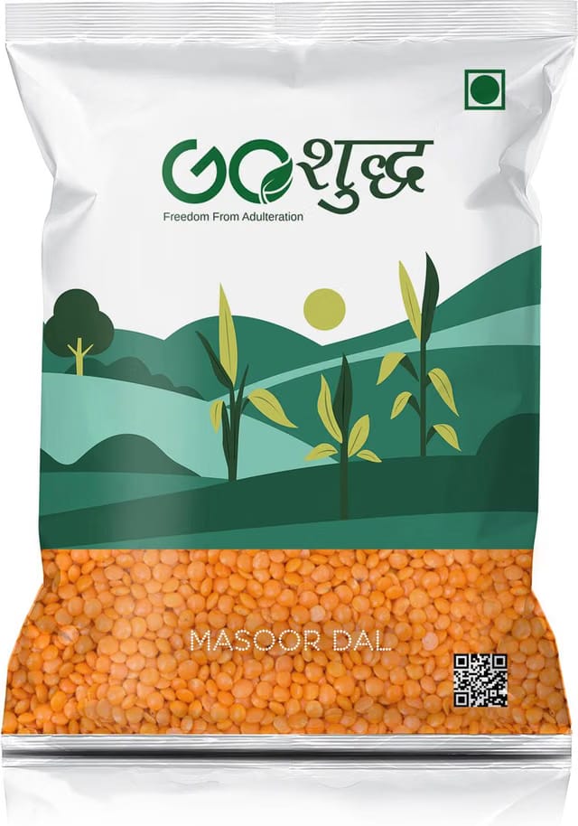 Goshudh Unpolished Masoor Dal (Split)