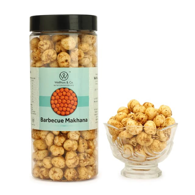 Barbecue Makhana – Smoky BBQ Flavoured Roasted Fox Nuts Snack.