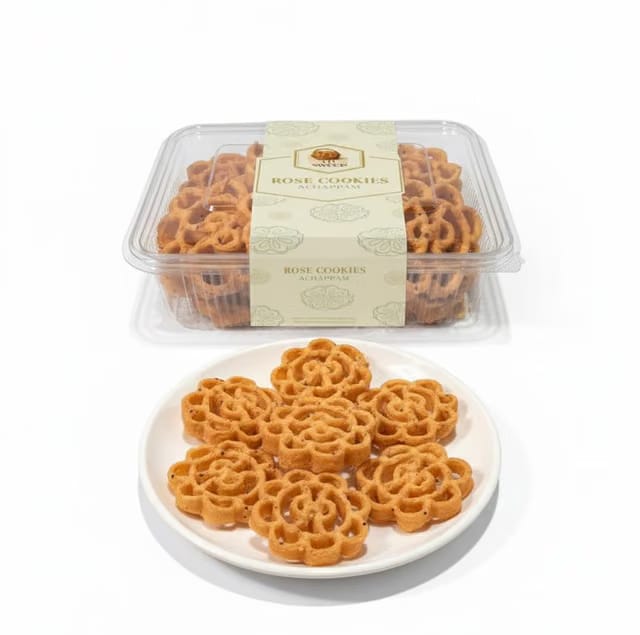 CM Sweets Rose Cookies Large Size 250g (Achappam, Achu Murukku, Chakri, Namkeen) Authentic Kerala