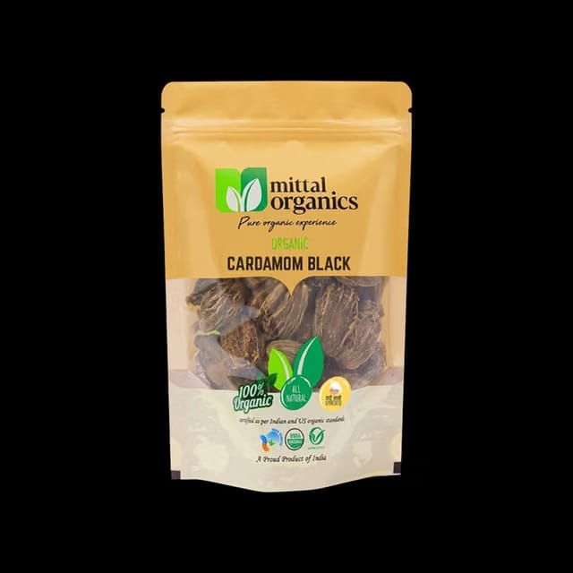 Mittal Organics Black Cardamom Whole (Kali Elaichi)