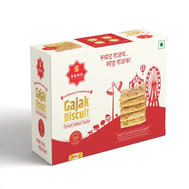 SAHU GAJAK BHANDAR Rajasthani Gajjak, Preservative-Free Traditional Sesame Jaggery Snack
