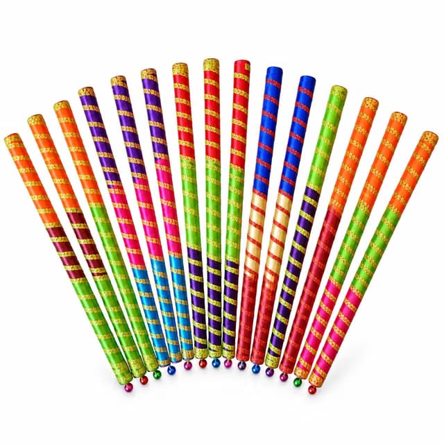 Navratri Celebrations Wooden Decorative Dandiya Stick for Garba