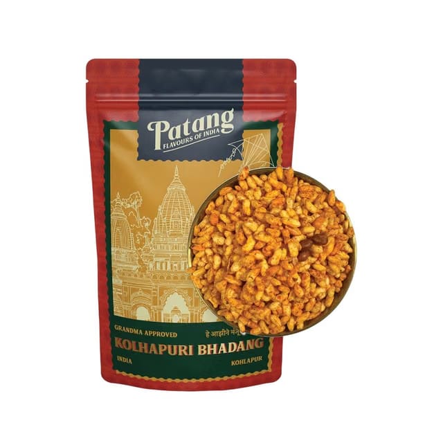 Patang Kolhapuri Bhadang Puffed Rice Namkeen Snacks