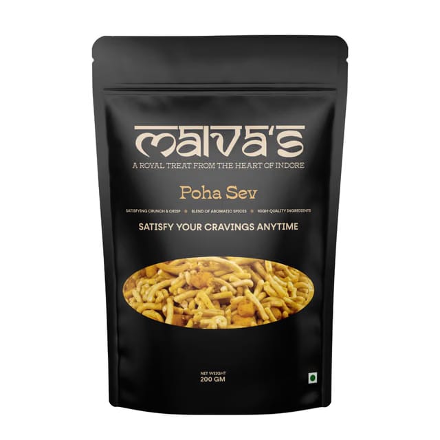 Malvas Food Poha Sev 200g Namkeen, Indore’s Famous Namkeen