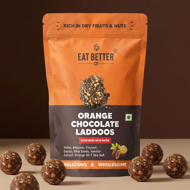 EAT BETTER CO - Orange & Chocolate Sugar-Free Laddoos