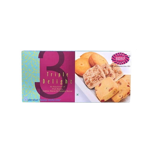 Karachi Bakery Triple Delight Fruit, Cashew & Osmania Biscuit