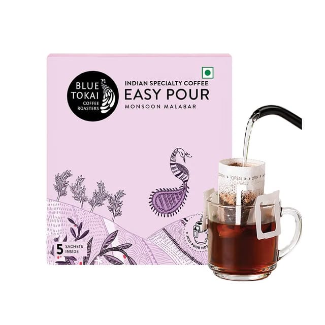 Blue Tokai Easy Pour Monsoon Malabar Medium Dark Roasted Coffee