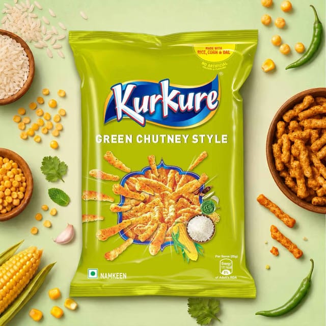 Kurkure Namkeen Green Chutney Style