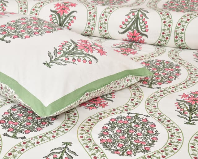 100% Cotton Queen Size Bedsheet for Double Bed (90 x 108 Inches)