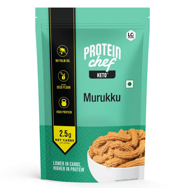 Lo Foods - Keto Murukku 200g, 2.5g Net Carb, Keto Snacks Tested for Keto Diet, Low Carb Snacks, Diet Snacks Food